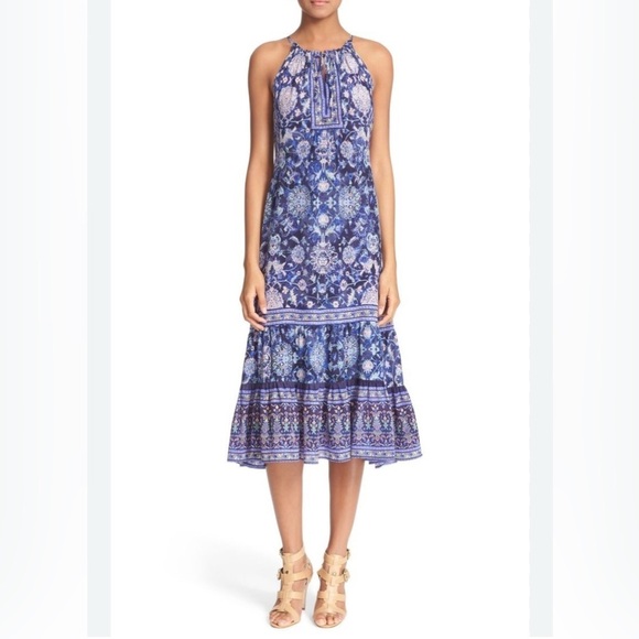 Rebecca Taylor Dreamweaver Silk Midi Dress - Picture 1 of 12